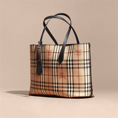 burberry reverse tote|burberry medium canvas check tote.